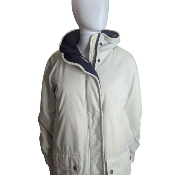 Pacific Trail Women's SzL Hooded Jacket Cargo Pockets Fleece Lined Full-Zip Tan - Picture 9 of 11